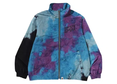 Pre-owned Bape Men's  Tie Dye Track Jacket In Black