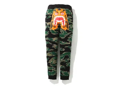 Pre-owned Bape Men's  Tiger Camo Tiger Slim Sweat Pants In Green