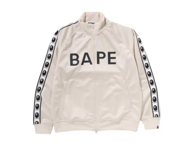 Pre-owned Bape Men's  Track Jacket In Ivory In White