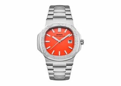 Pre-owned Bape Men's  Type 10 X Watch In Silver