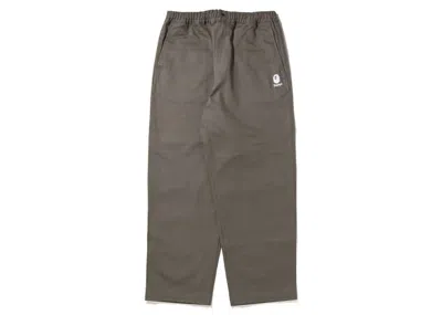 Pre-owned Bape Men's  Wide Fit Chino In Grey