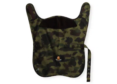 Pre-owned Bape Men's  X Barbour 1st Camo Dog Coat In Green