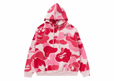 Pre-owned Bape Men's  X Bayc Camo Pullover Hoodie In Pink