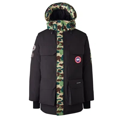 Pre-owned Bape Men's  X Canada Goose X Concepts Expedition Jacket In Black/abc Camo