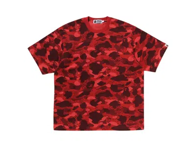 Pre-owned Bape Men's  X Clot Camo T-shirt In Red