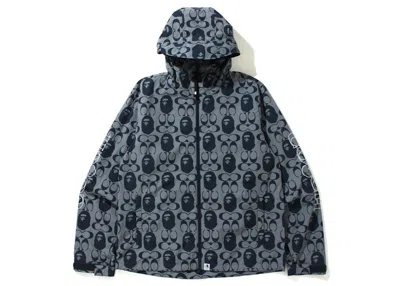 Pre-owned Bape Men's  X Coach Windbreaker In Navy Blue