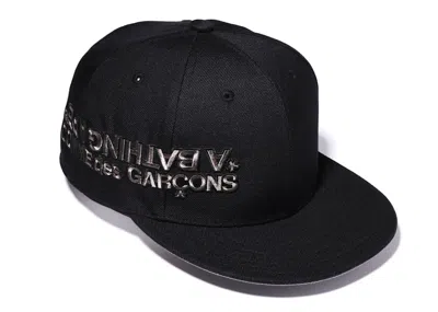 Pre-owned Bape Men's  X Comme Des Garcons Osaka Cap In Black Grey In Gray