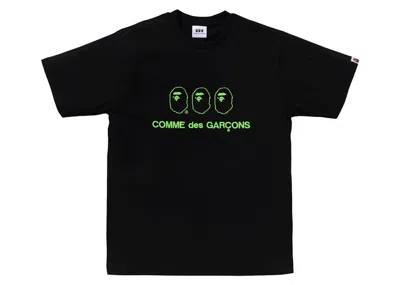 Pre-owned Bape Men's  X Comme Des Garcons Osaka I Tee Shirt In Black