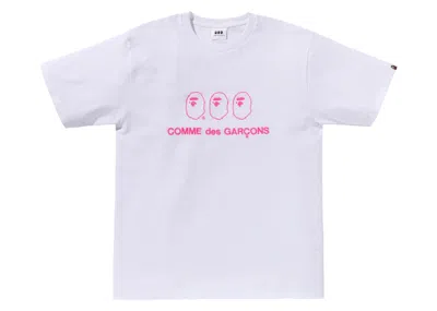 Pre-owned Bape Men's  X Comme Des Garcons Osaka I Tee Shirt In White