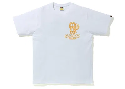 Pre-owned Bape Men's  X Garfield #4 Tee Shirt In White