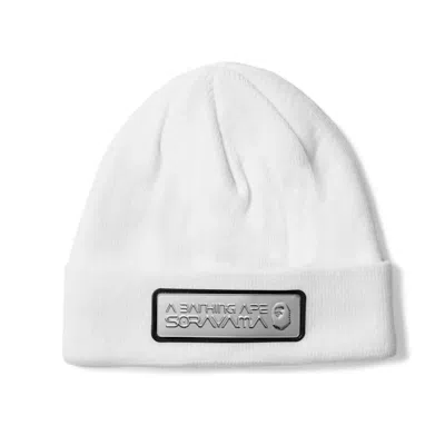 Pre-owned Bape Men's  X Hajime Sorayama Beanie In White