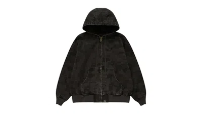 Pre-owned Bape Men's  X Kidsuper Solid Camo Jacquard Jacket In Black