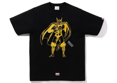 Pre-owned Bape Men's  X Marvel Comics Thor T-shirt In Black