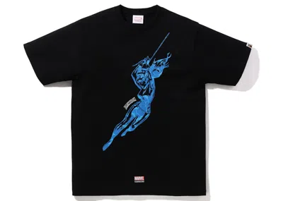 Pre-owned Bape Men's  X Marvel Comics Widow T-shirt In Black