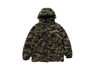 Pre-owned Bape Men's  X Nanga 1st Camo Aurora Tex Down Jacket In Green