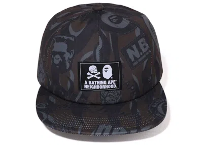Pre-owned Bape Men's  X Neighborhood Cap In Black