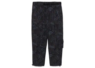 Pre-owned Bape Men's  X Neighborhood Pocket Track Pants In Black