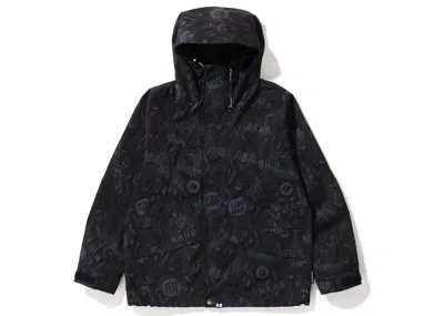 Pre-owned Bape Men's  X Neighborhood Snowboard Jacket In Black