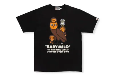 Pre-owned Bape Men's  X Ovo Baby Milo T-shirt In Black