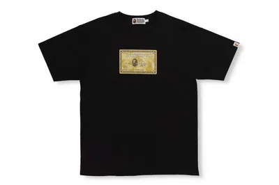 Pre-owned Bape Men's  X Ovo Card T-shirt In Black