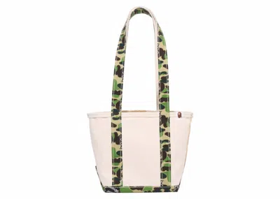 Pre-owned Bape Men's  X Saint Mxxxxxx Small Tote Bag In Ivory
