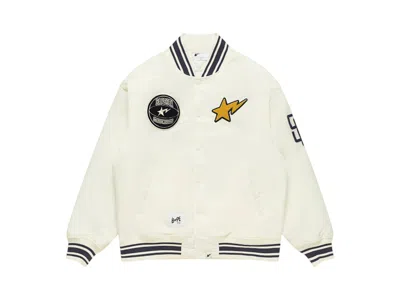 Pre-owned Bape Men's  X Stadium Goods Varsity Jacket In Ivory