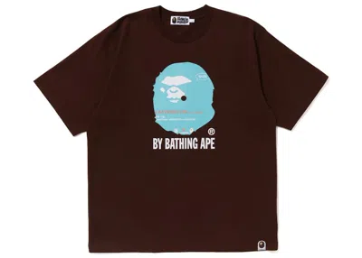 Pre-owned Bape Men's  Y Bathing Ape Tee Shirt In Brown