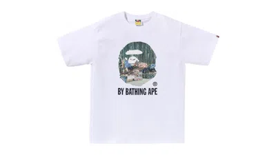 Pre-owned Bape Men's  Yatai By Bathing Ape Tee Shirt In White