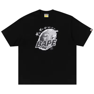 Pre-owned Bape Metal Ape Head Relaxed Fit Tee 'black' | Men's Size S