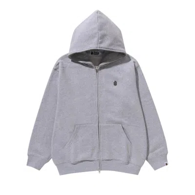 Pre-owned Bape Metal One Point Full Zip Hoodie 'grey'