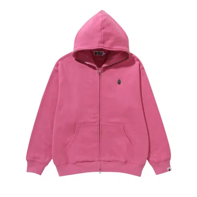 Pre-owned Bape Metal One Point Full Zip Hoodie 'pink'