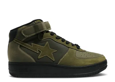 Bape Military Sta Mid 'olivedrab' In Green