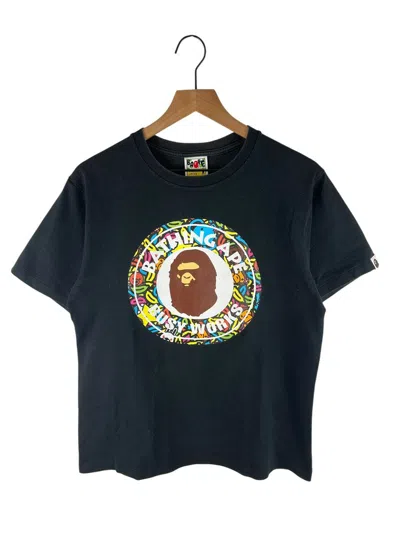 Pre-owned Bape Milo Animal Pattern Busy Works Print T-shirt In Black