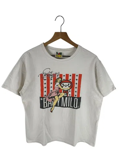 Pre-owned Bape Milo Marilyn Monroe Print T-shirt In White