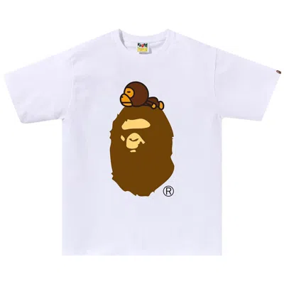 Pre-owned Bape Milo On Big Ape Tee 'white' | Men's Size L