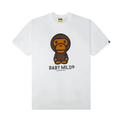 Pre-owned Bape Milo Tee 'white' | Men's Size Xl