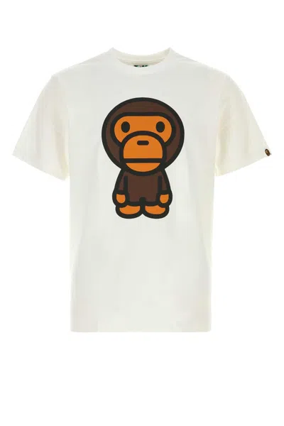 Bape Mini Baby Milo Graphic T-shirt In White