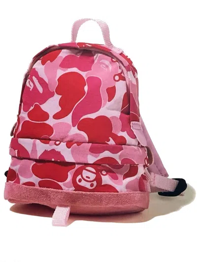 Pre-owned Bape Mini Backpack Pink Camo Pill Bag Dog Bag Baby Milo