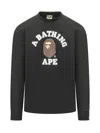 Bape Mini Graphic Front Tee In Black
