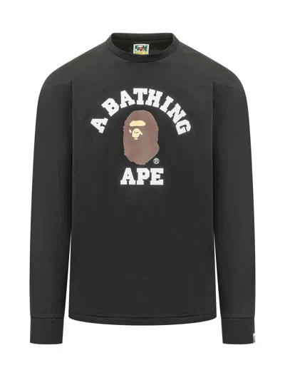 Bape Mini Graphic Front Tee In Black