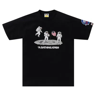 Pre-owned Bape Moon Landing Tee 'black'