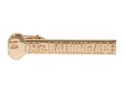 Pre-owned Bape Mr Bathing Ape Tie Pin In Gold