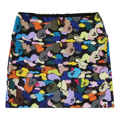 Pre-owned Bape Multi Camo Mini Skirt 'black' | Women's Size M