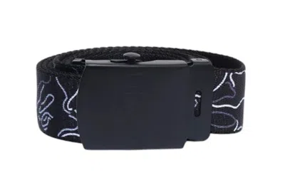Pre-owned Bape Neon Camo Gi Belt In Black