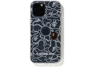 Pre-owned Bape Neon Camo Iphone 12/12 Pro Case In Clear