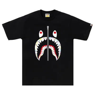 Pre-owned Bape Neon Camo Shark Tee 'black' | Men's Size S