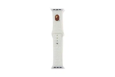 Pre-owned Bape Neon Camo Watch Band In White