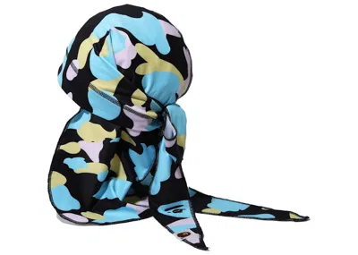 Pre-owned Bape New Camo Durag In Black