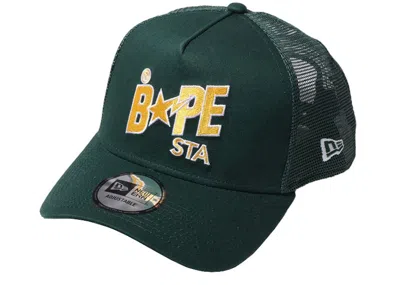 Pre-owned Bape New Era 9forty  Sta Cap In Green