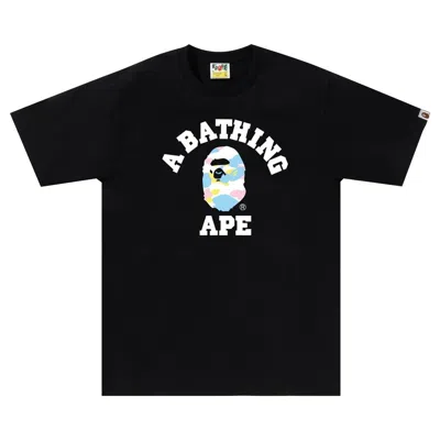 Pre-owned Bape New Multi Camo College Tee 'black' | Men's Size M